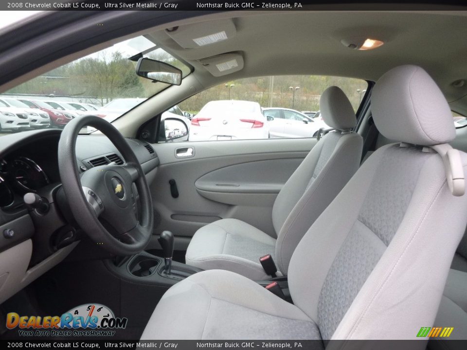2008 Chevrolet Cobalt LS Coupe Ultra Silver Metallic / Gray Photo #13