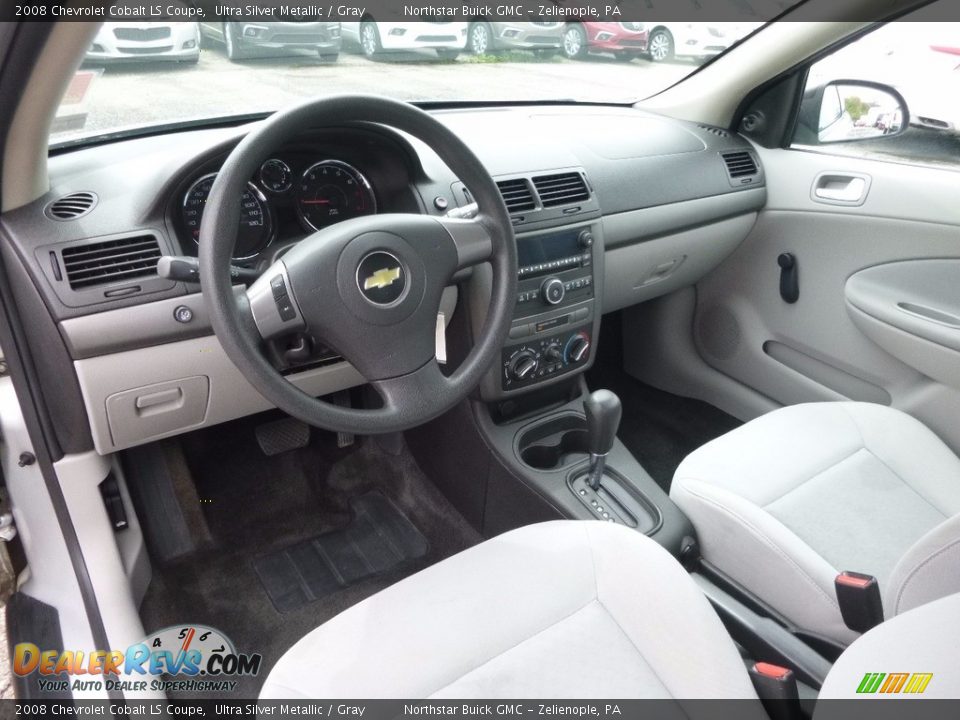 2008 Chevrolet Cobalt LS Coupe Ultra Silver Metallic / Gray Photo #15
