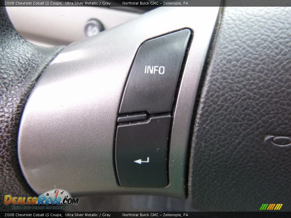 2008 Chevrolet Cobalt LS Coupe Ultra Silver Metallic / Gray Photo #19