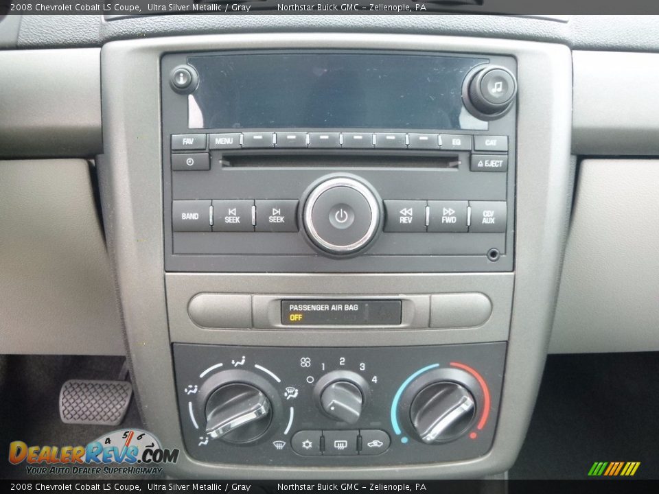 2008 Chevrolet Cobalt LS Coupe Ultra Silver Metallic / Gray Photo #26