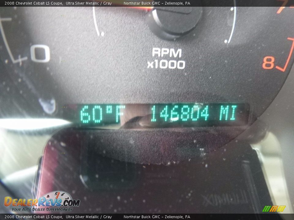 2008 Chevrolet Cobalt LS Coupe Ultra Silver Metallic / Gray Photo #30