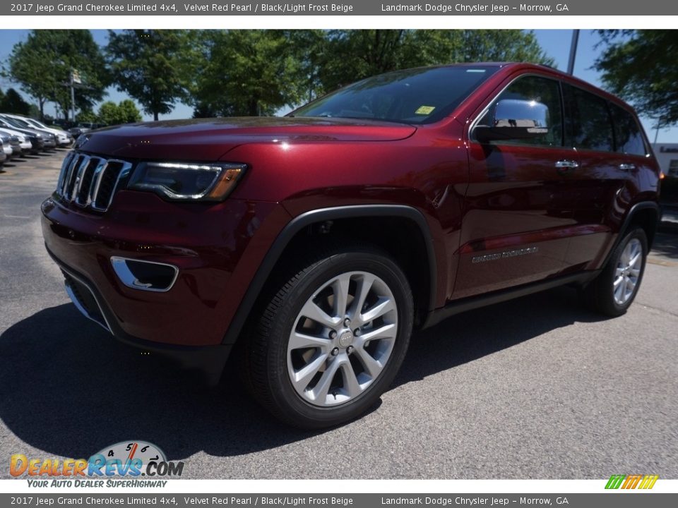 2017 Jeep Grand Cherokee Limited 4x4 Velvet Red Pearl / Black/Light Frost Beige Photo #1