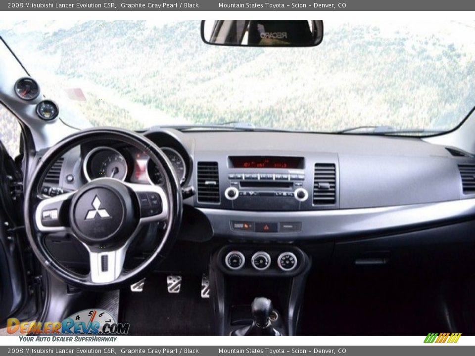 2008 Mitsubishi Lancer Evolution GSR Graphite Gray Pearl / Black Photo #13