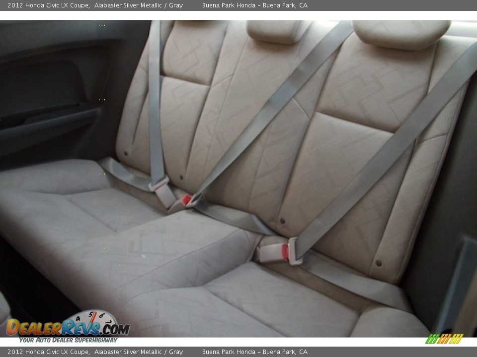 2012 Honda Civic LX Coupe Alabaster Silver Metallic / Gray Photo #4