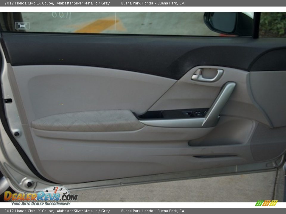 2012 Honda Civic LX Coupe Alabaster Silver Metallic / Gray Photo #17