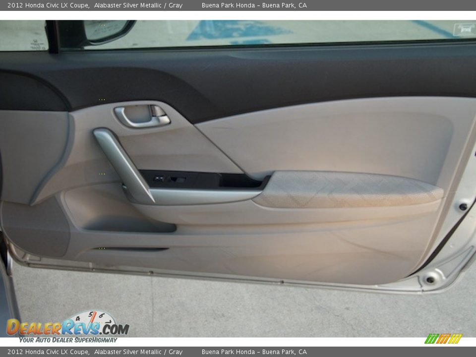 2012 Honda Civic LX Coupe Alabaster Silver Metallic / Gray Photo #18