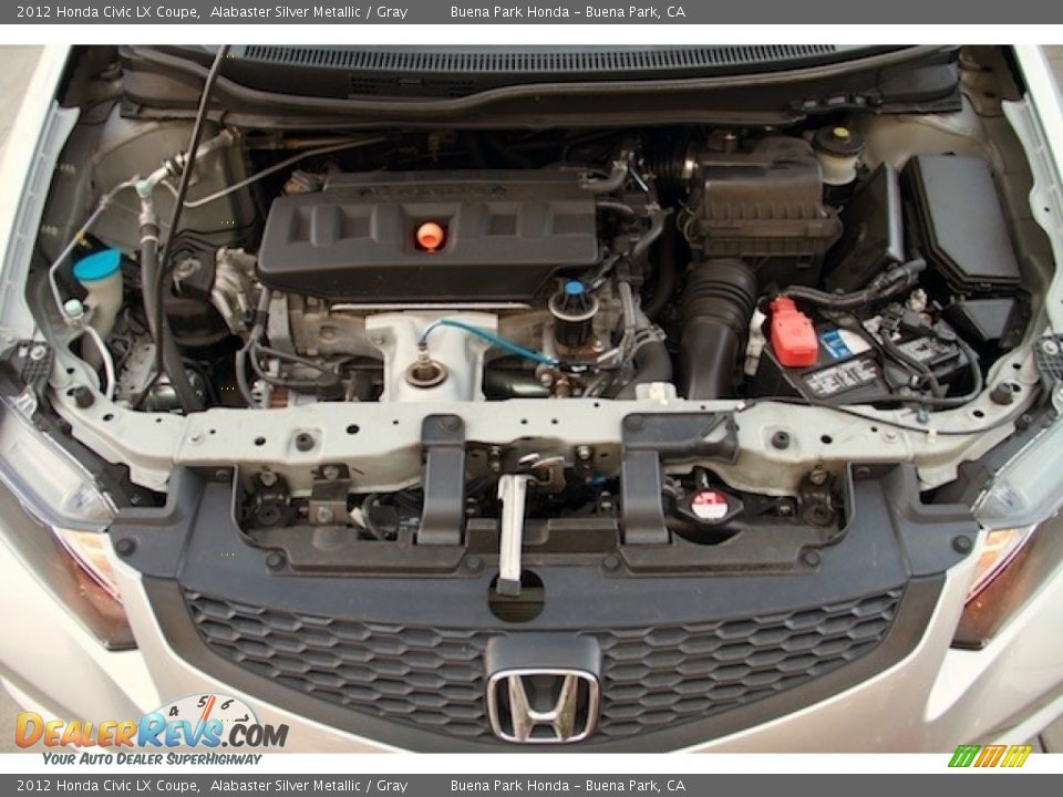 2012 Honda Civic LX Coupe Alabaster Silver Metallic / Gray Photo #19