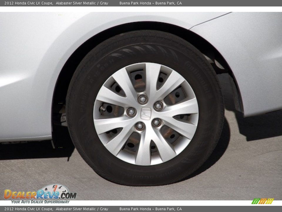 2012 Honda Civic LX Coupe Alabaster Silver Metallic / Gray Photo #20
