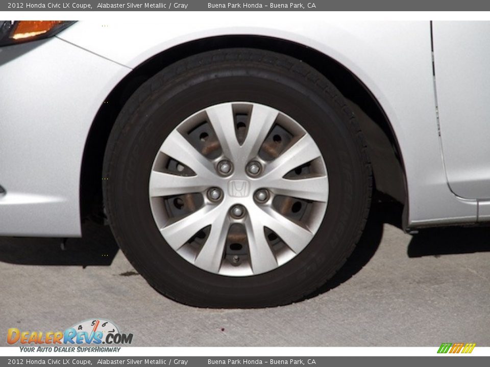 2012 Honda Civic LX Coupe Alabaster Silver Metallic / Gray Photo #21