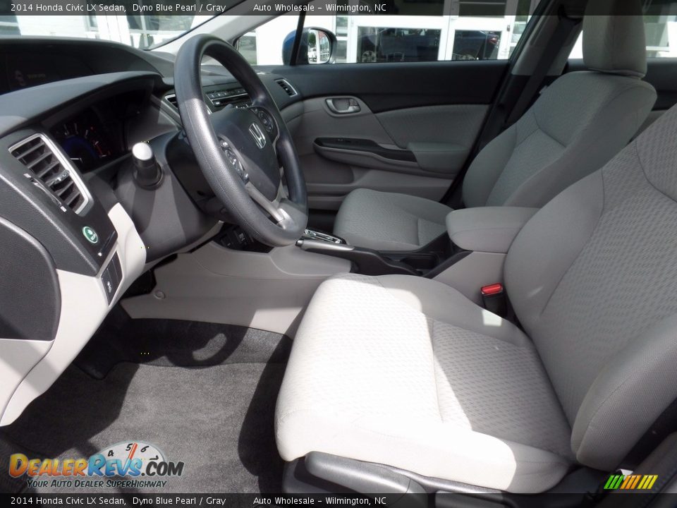 2014 Honda Civic LX Sedan Dyno Blue Pearl / Gray Photo #11