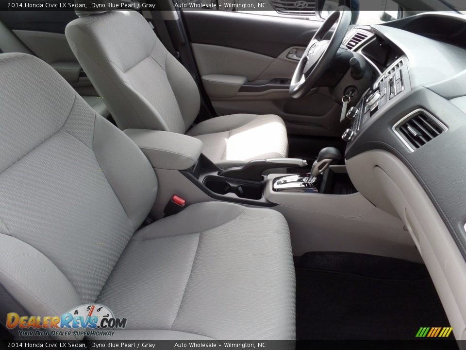 2014 Honda Civic LX Sedan Dyno Blue Pearl / Gray Photo #13