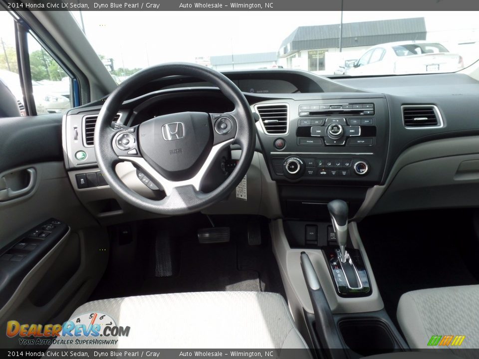 2014 Honda Civic LX Sedan Dyno Blue Pearl / Gray Photo #15