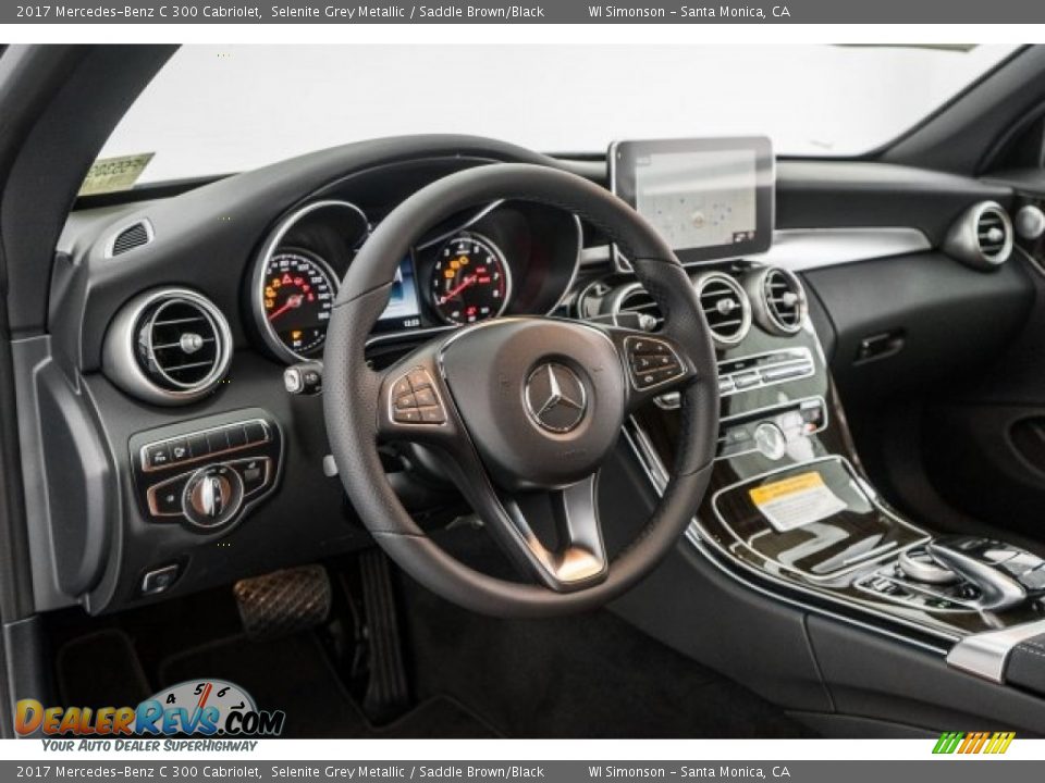 2017 Mercedes-Benz C 300 Cabriolet Selenite Grey Metallic / Saddle Brown/Black Photo #5