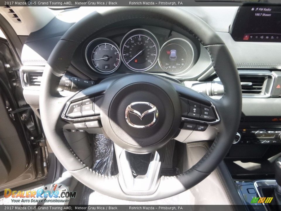 2017 Mazda CX-5 Grand Touring AWD Meteor Gray Mica / Black Photo #12