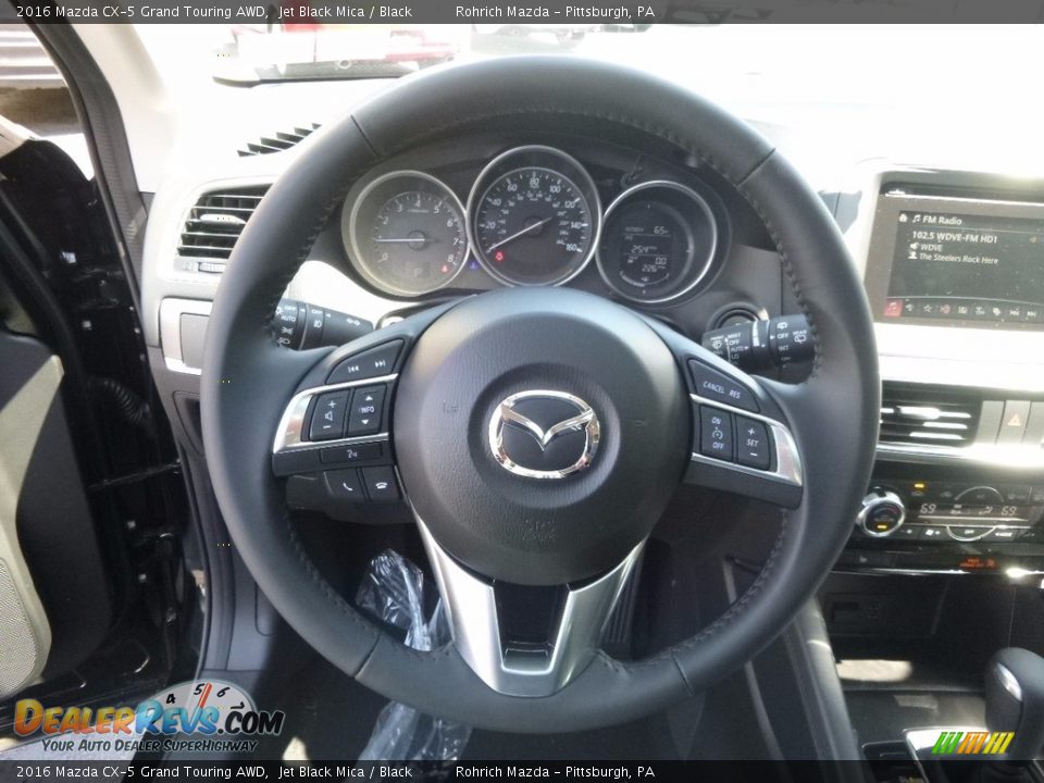 2016 Mazda CX-5 Grand Touring AWD Jet Black Mica / Black Photo #14