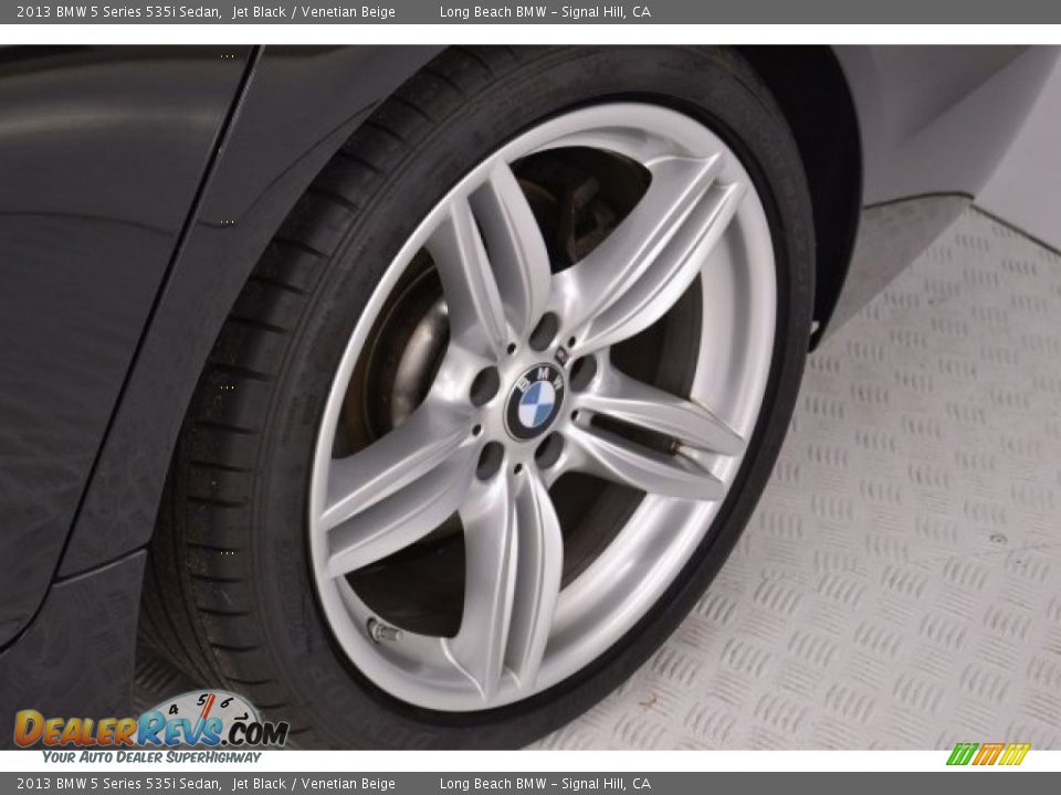 2013 BMW 5 Series 535i Sedan Jet Black / Venetian Beige Photo #10
