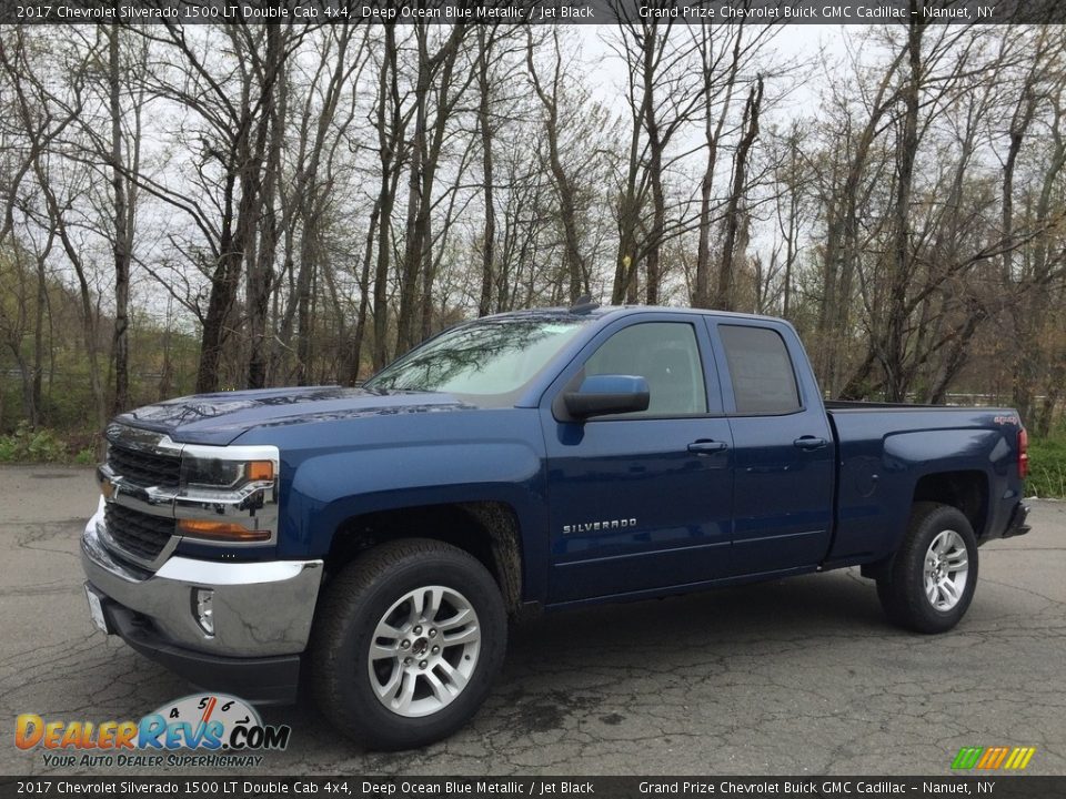 2017 Chevrolet Silverado 1500 LT Double Cab 4x4 Deep Ocean Blue Metallic / Jet Black Photo #1