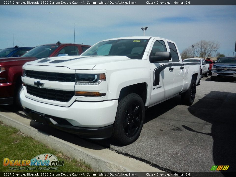 2017 Chevrolet Silverado 1500 Custom Double Cab 4x4 Summit White / Dark Ash/Jet Black Photo #1