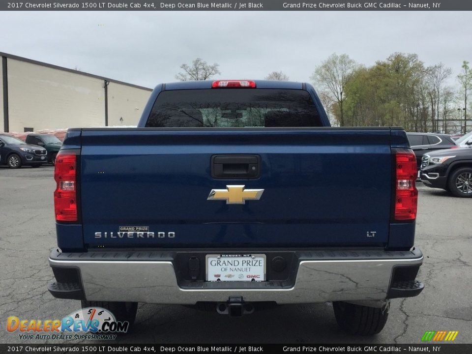 2017 Chevrolet Silverado 1500 LT Double Cab 4x4 Deep Ocean Blue Metallic / Jet Black Photo #5