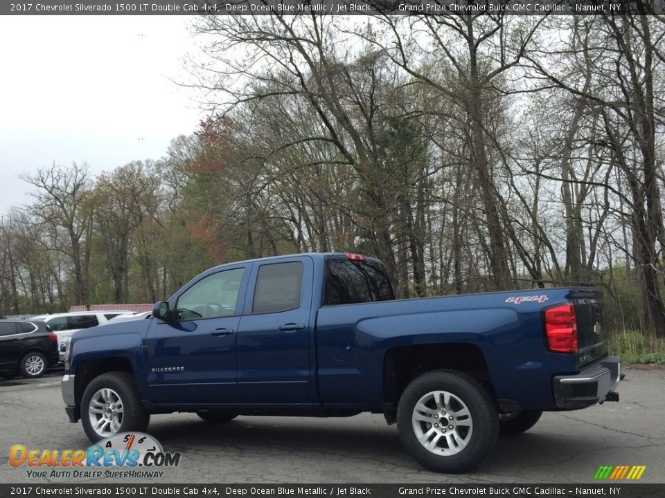 2017 Chevrolet Silverado 1500 LT Double Cab 4x4 Deep Ocean Blue Metallic / Jet Black Photo #6