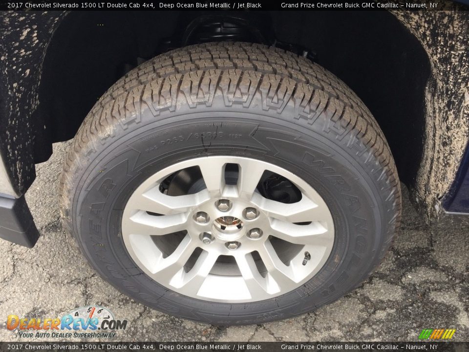 2017 Chevrolet Silverado 1500 LT Double Cab 4x4 Deep Ocean Blue Metallic / Jet Black Photo #10