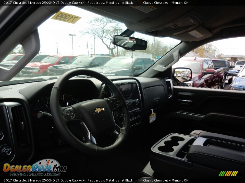 2017 Chevrolet Silverado 2500HD LT Double Cab 4x4 Pepperdust Metallic / Jet Black Photo #7