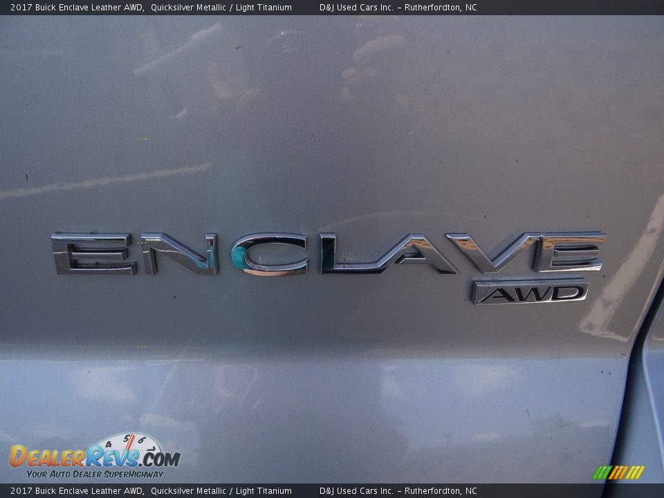2017 Buick Enclave Leather AWD Quicksilver Metallic / Light Titanium Photo #10