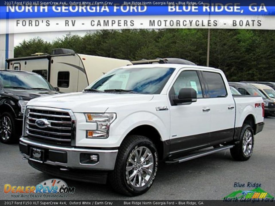 2017 Ford F150 XLT SuperCrew 4x4 Oxford White / Earth Gray Photo #1