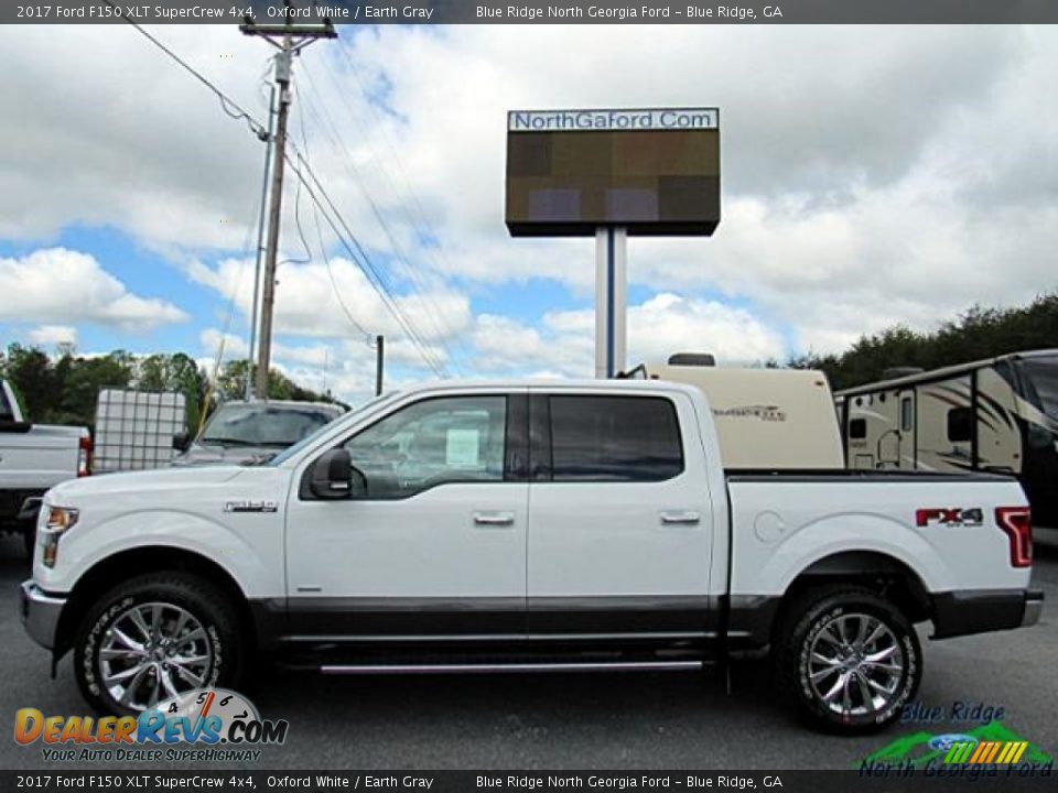 2017 Ford F150 XLT SuperCrew 4x4 Oxford White / Earth Gray Photo #2