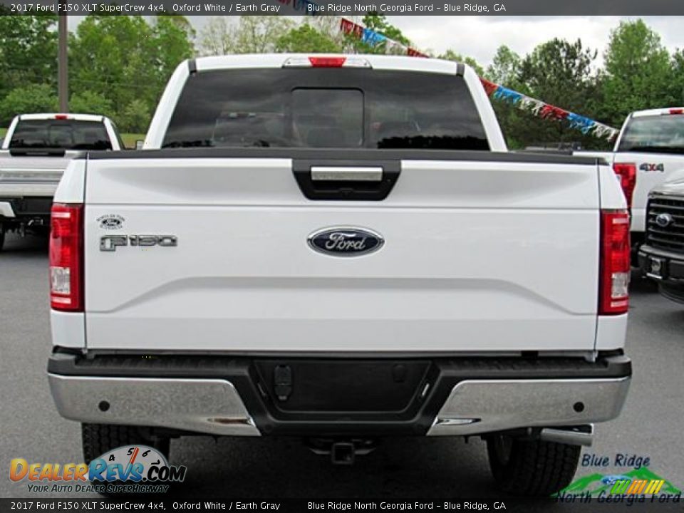 2017 Ford F150 XLT SuperCrew 4x4 Oxford White / Earth Gray Photo #4