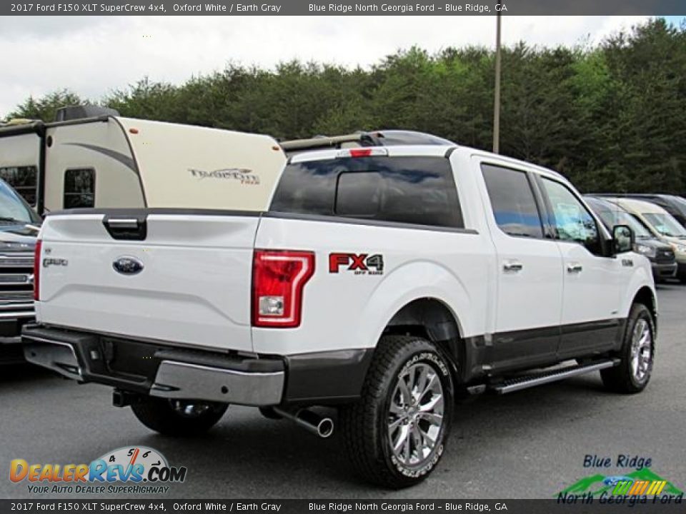 2017 Ford F150 XLT SuperCrew 4x4 Oxford White / Earth Gray Photo #6