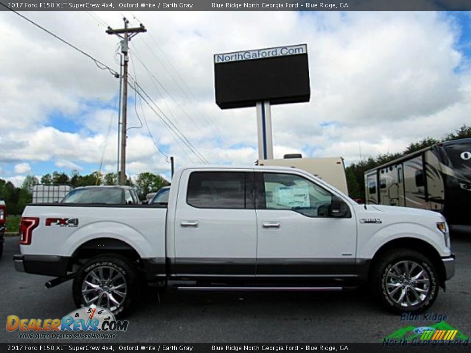 2017 Ford F150 XLT SuperCrew 4x4 Oxford White / Earth Gray Photo #7
