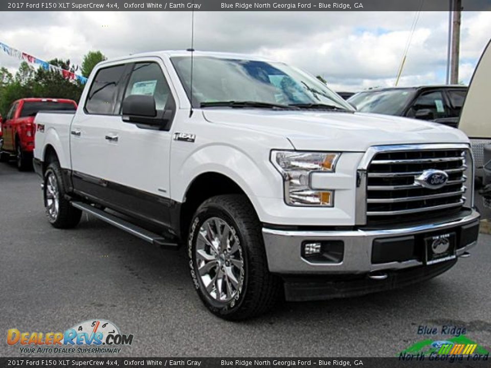 2017 Ford F150 XLT SuperCrew 4x4 Oxford White / Earth Gray Photo #8