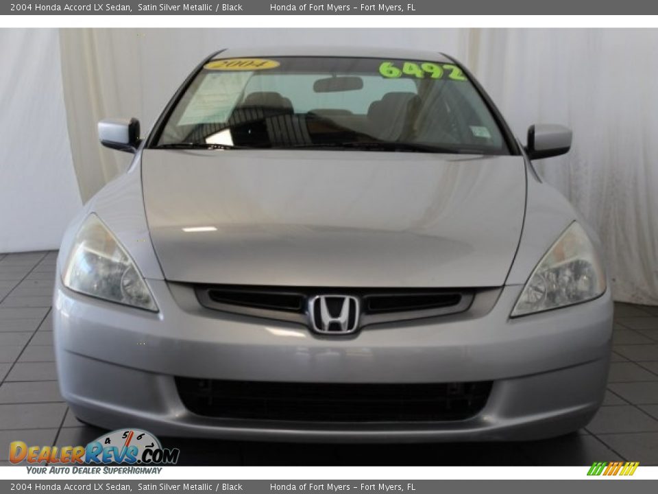 2004 Honda Accord LX Sedan Satin Silver Metallic / Black Photo #3