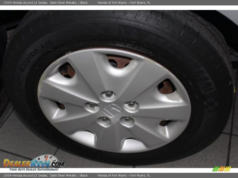 2004 Honda Accord LX Sedan Satin Silver Metallic / Black Photo #7