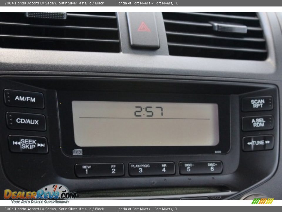 2004 Honda Accord LX Sedan Satin Silver Metallic / Black Photo #19