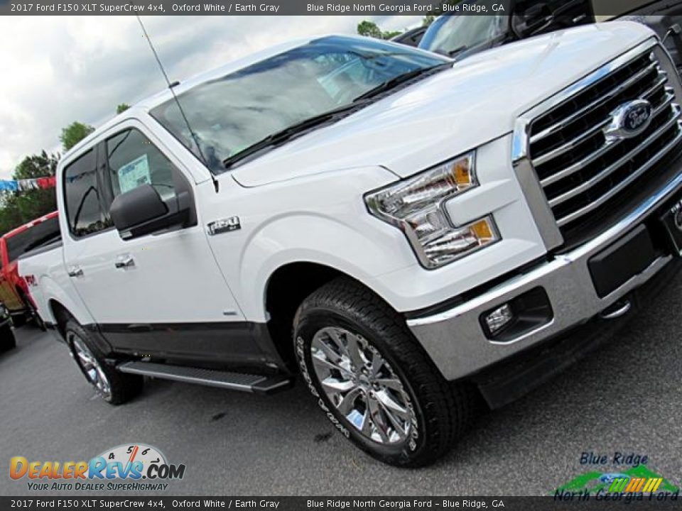 2017 Ford F150 XLT SuperCrew 4x4 Oxford White / Earth Gray Photo #35