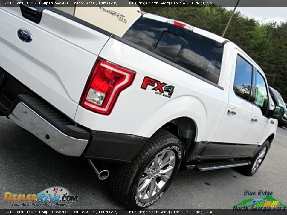 2017 Ford F150 XLT SuperCrew 4x4 Oxford White / Earth Gray Photo #36