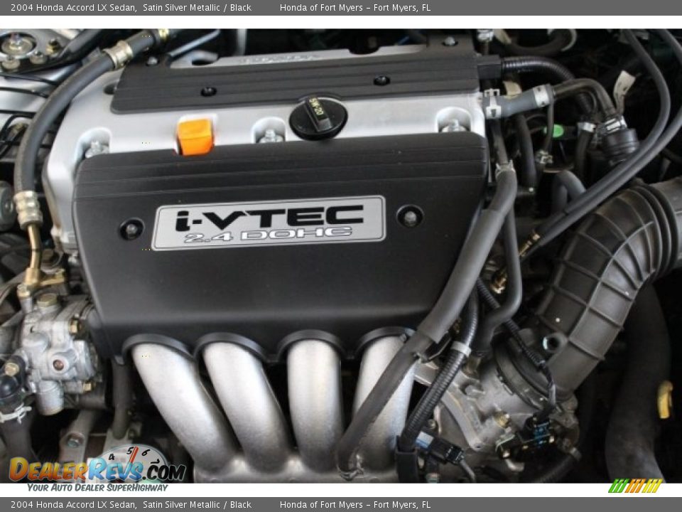 2004 Honda Accord LX Sedan Satin Silver Metallic / Black Photo #29