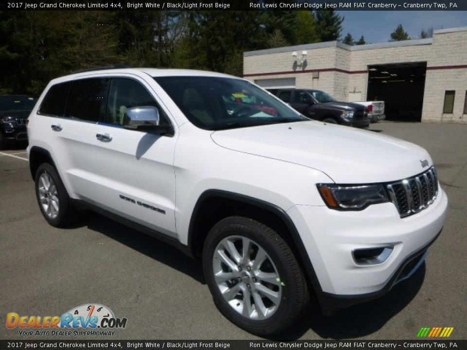2017 Jeep Grand Cherokee Limited 4x4 Bright White / Black/Light Frost Beige Photo #10