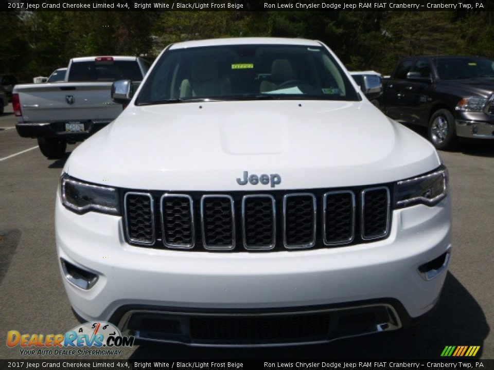 2017 Jeep Grand Cherokee Limited 4x4 Bright White / Black/Light Frost Beige Photo #11