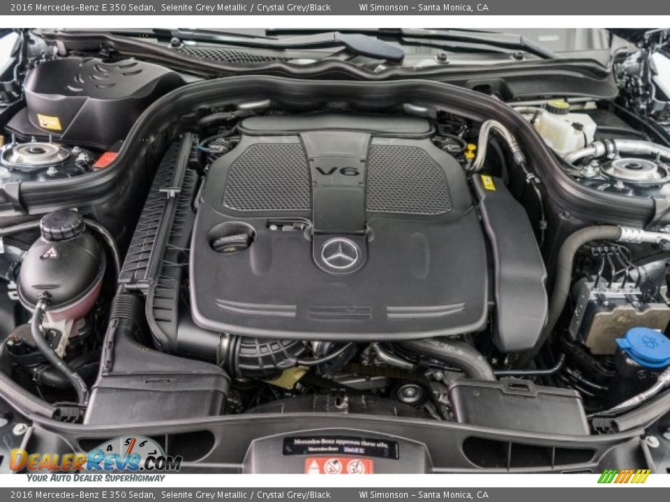 2016 Mercedes-Benz E 350 Sedan Selenite Grey Metallic / Crystal Grey/Black Photo #9