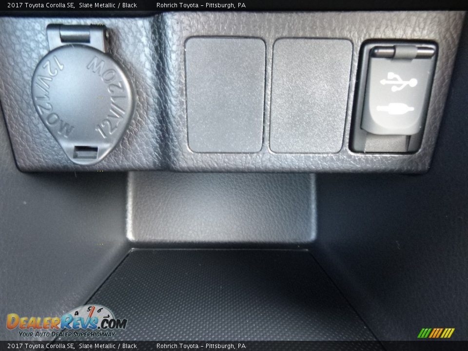 2017 Toyota Corolla SE Slate Metallic / Black Photo #13