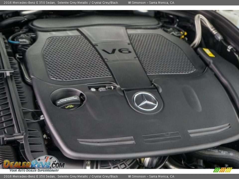2016 Mercedes-Benz E 350 Sedan Selenite Grey Metallic / Crystal Grey/Black Photo #27