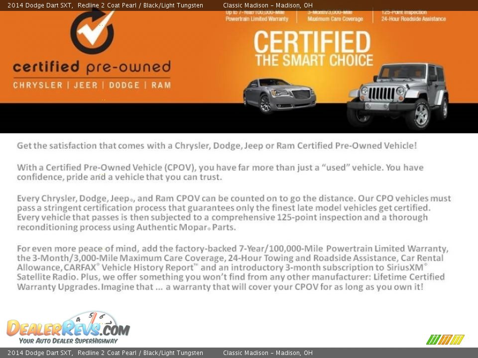 Dealer Info of 2014 Dodge Dart SXT Photo #19