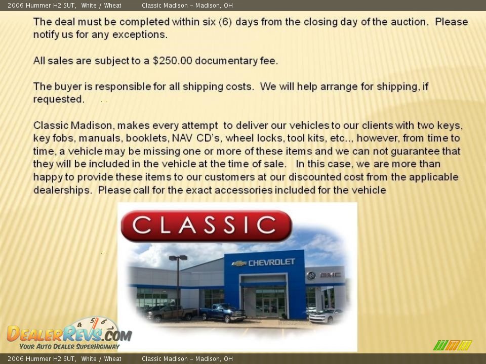 Dealer Info of 2006 Hummer H2 SUT Photo #30