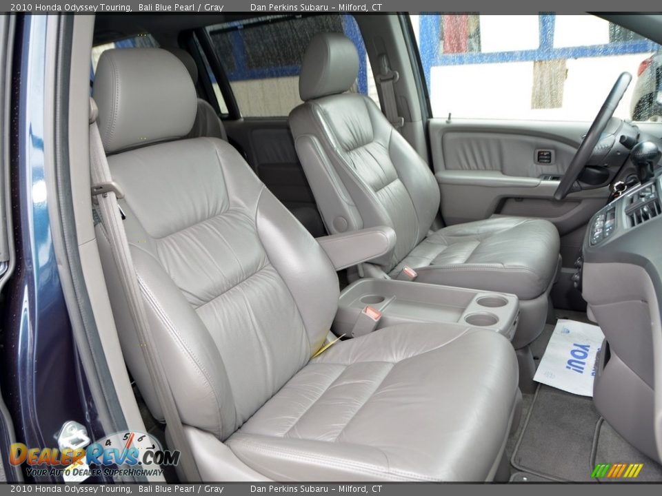2010 Honda Odyssey Touring Bali Blue Pearl / Gray Photo #19