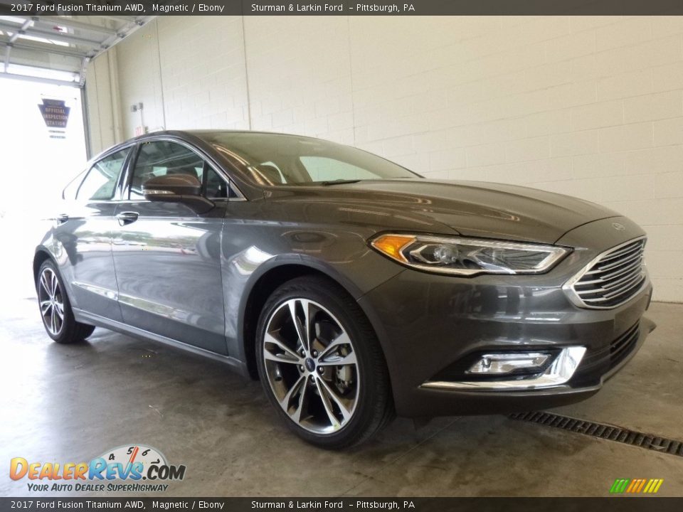 2017 Ford Fusion Titanium AWD Magnetic / Ebony Photo #1