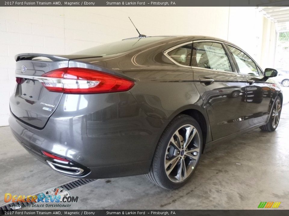 2017 Ford Fusion Titanium AWD Magnetic / Ebony Photo #2