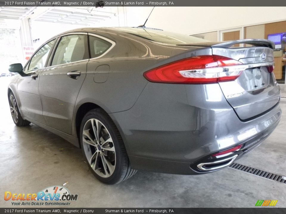 2017 Ford Fusion Titanium AWD Magnetic / Ebony Photo #4